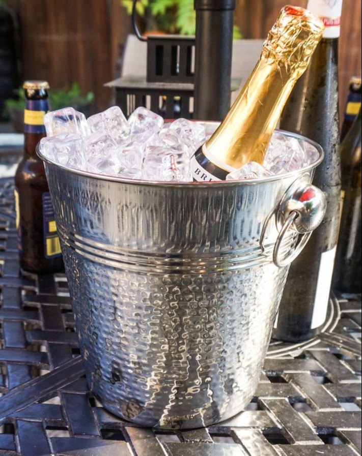 Champagne bucket Metal finish