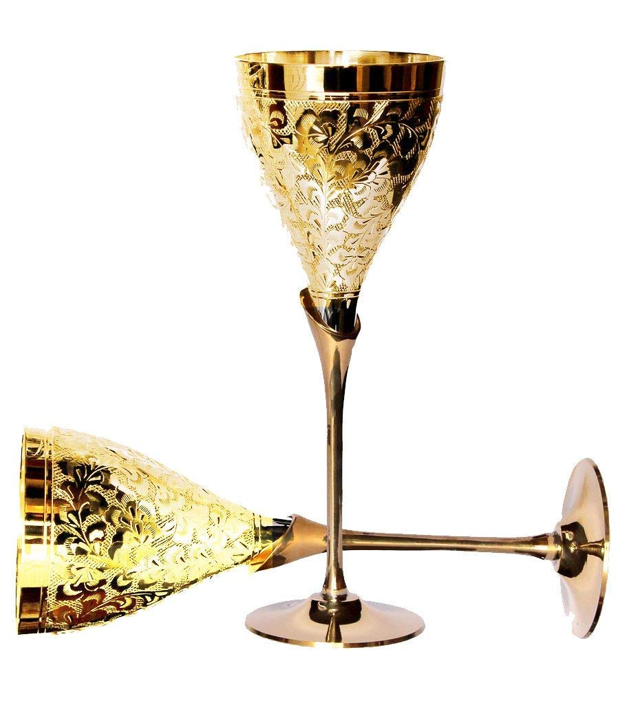 Wine glass Brass