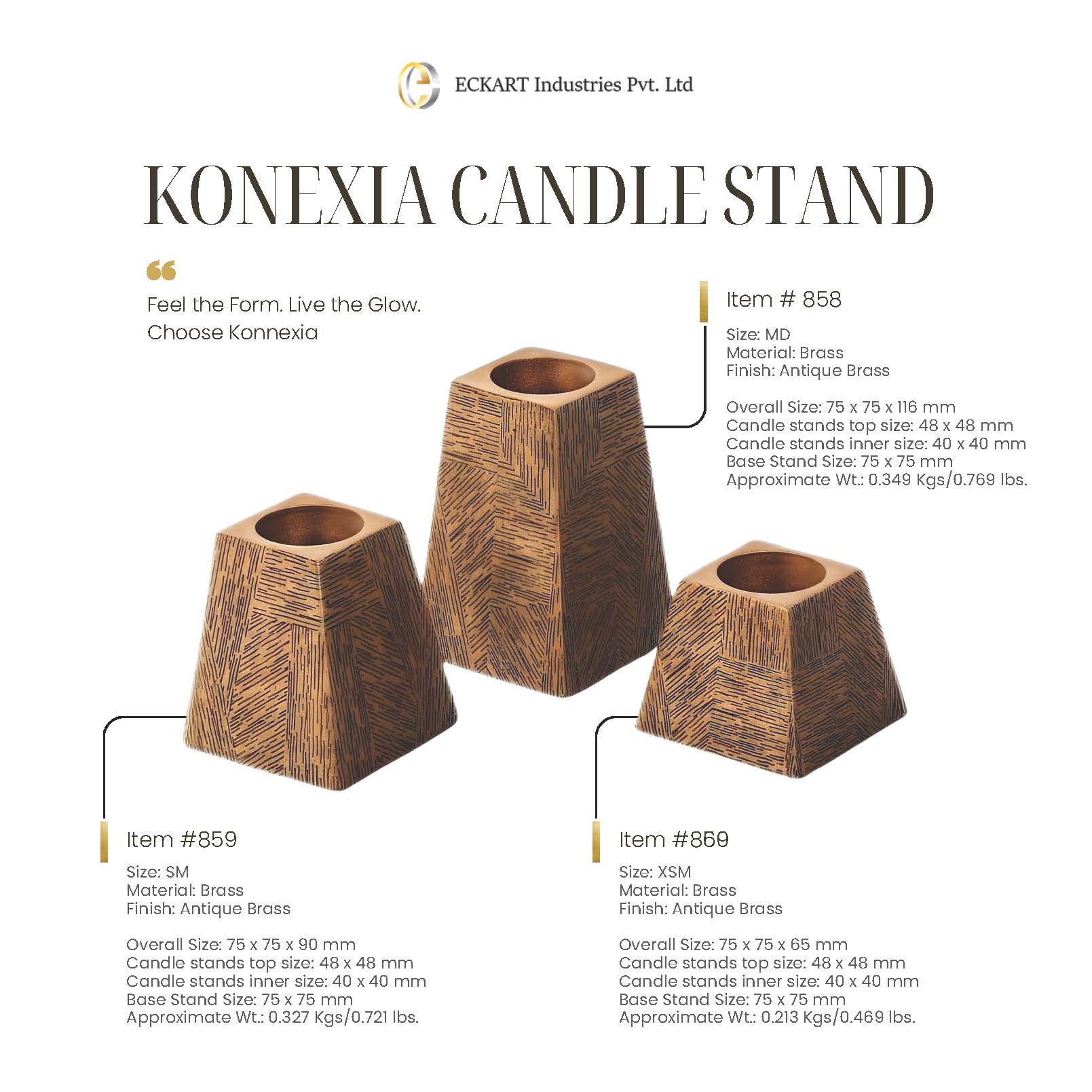 KONEXIA CANDLE HOLDERS