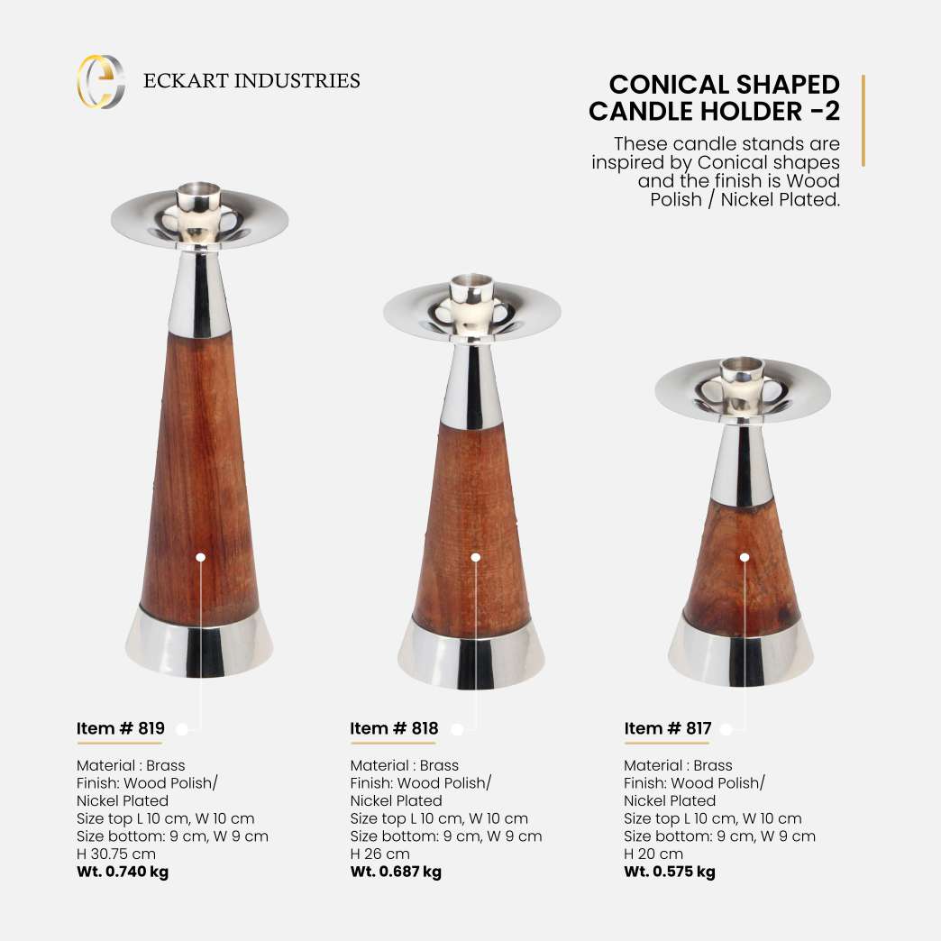 Conical Shaped Candle Holder Collection – 2