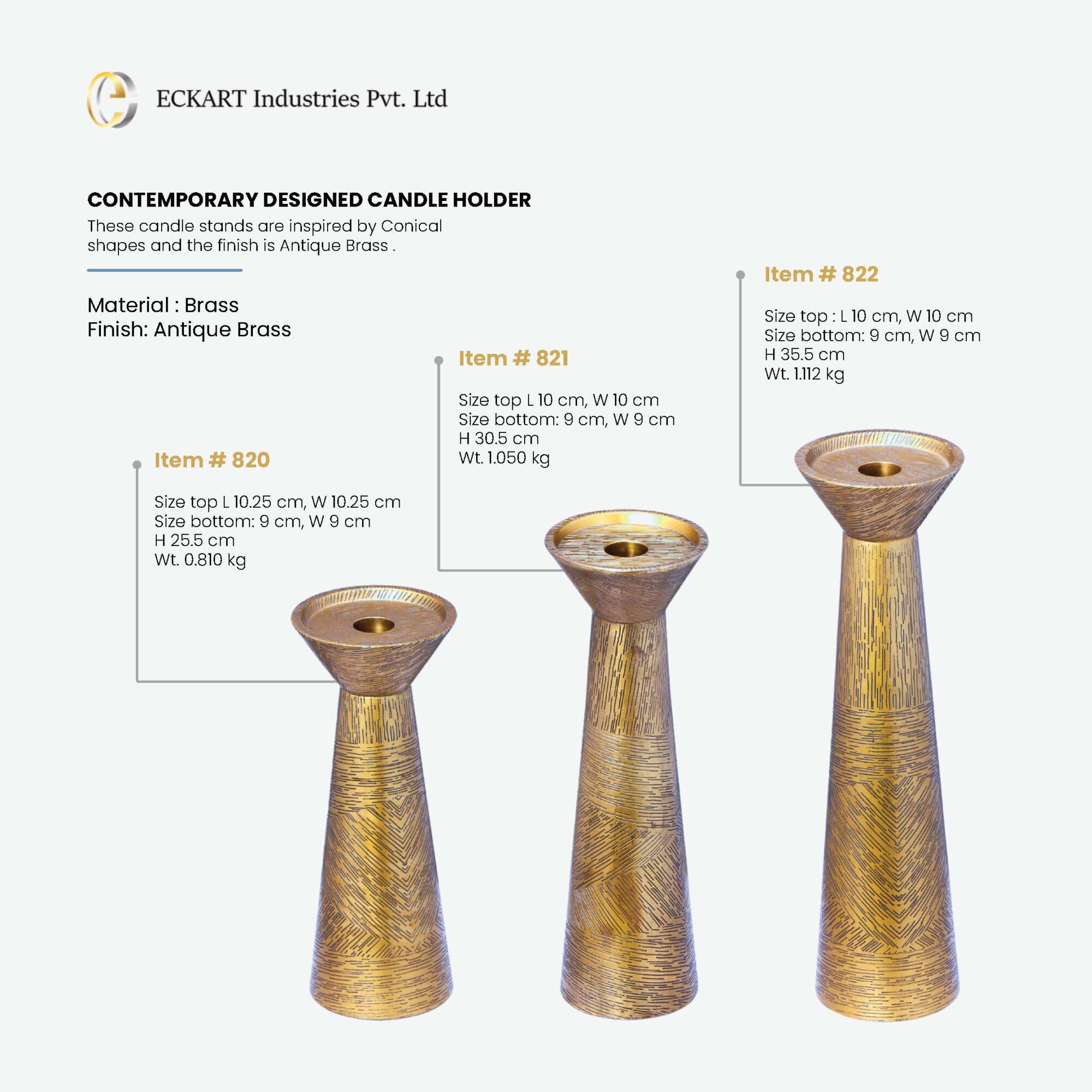 Conara Candle Holders