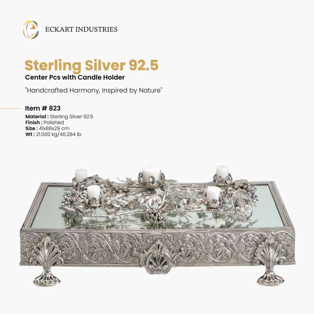 Sterling Silver 92.5 Centerpiece with Candle Holder