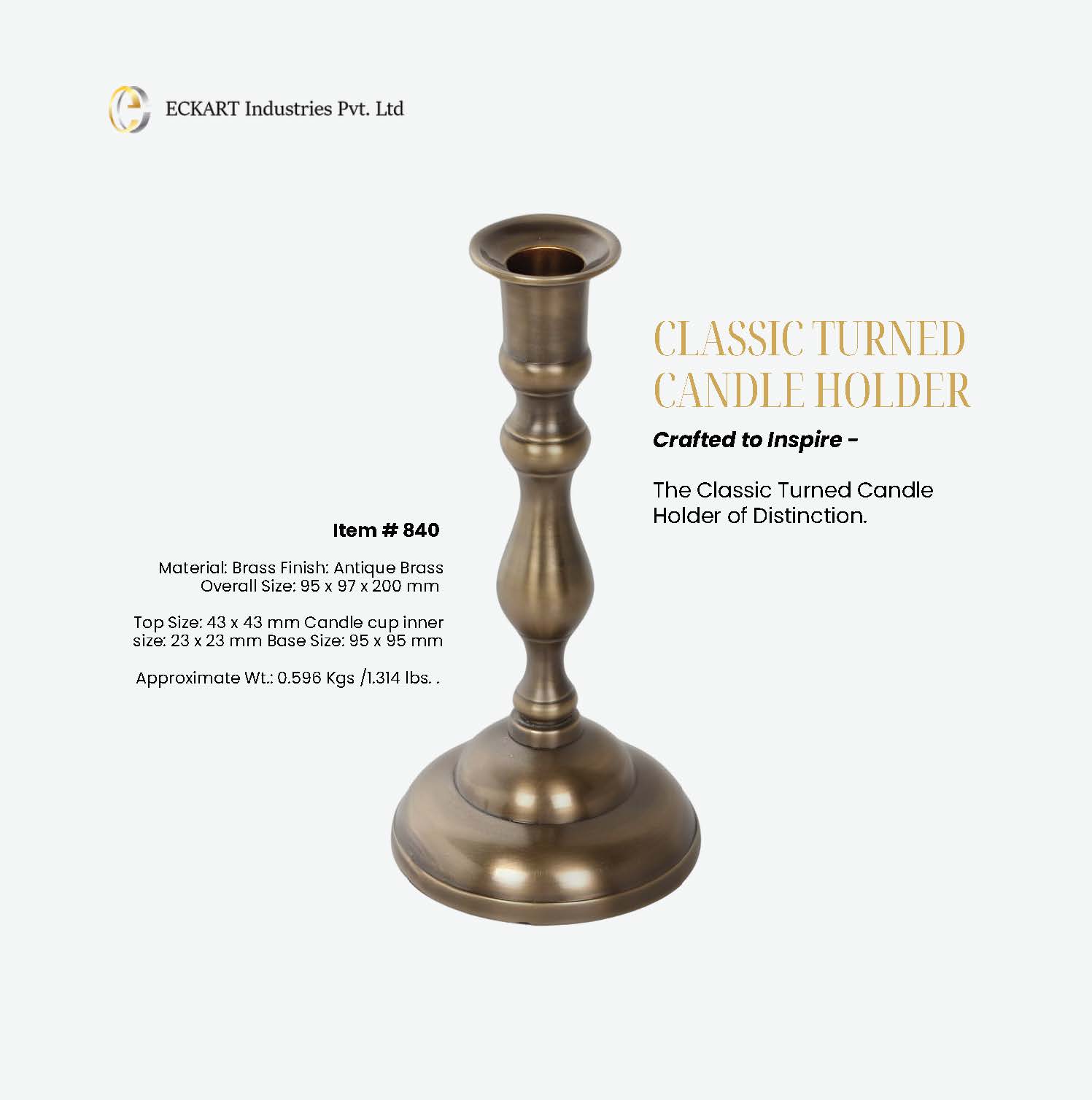 Classic Turned Candle Holder