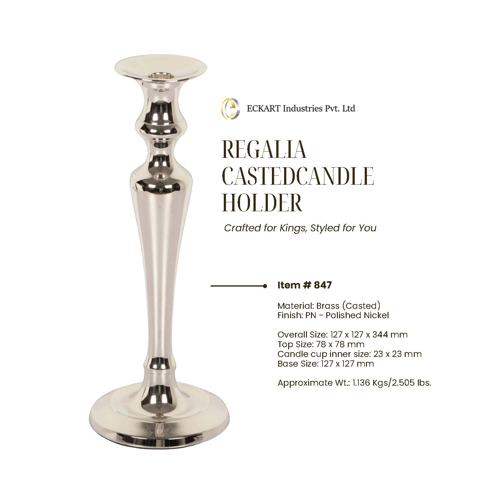Regalia Casted Candle Holder
