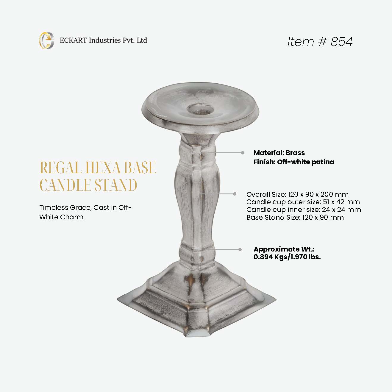 Regal Hexa Base Candle Stand