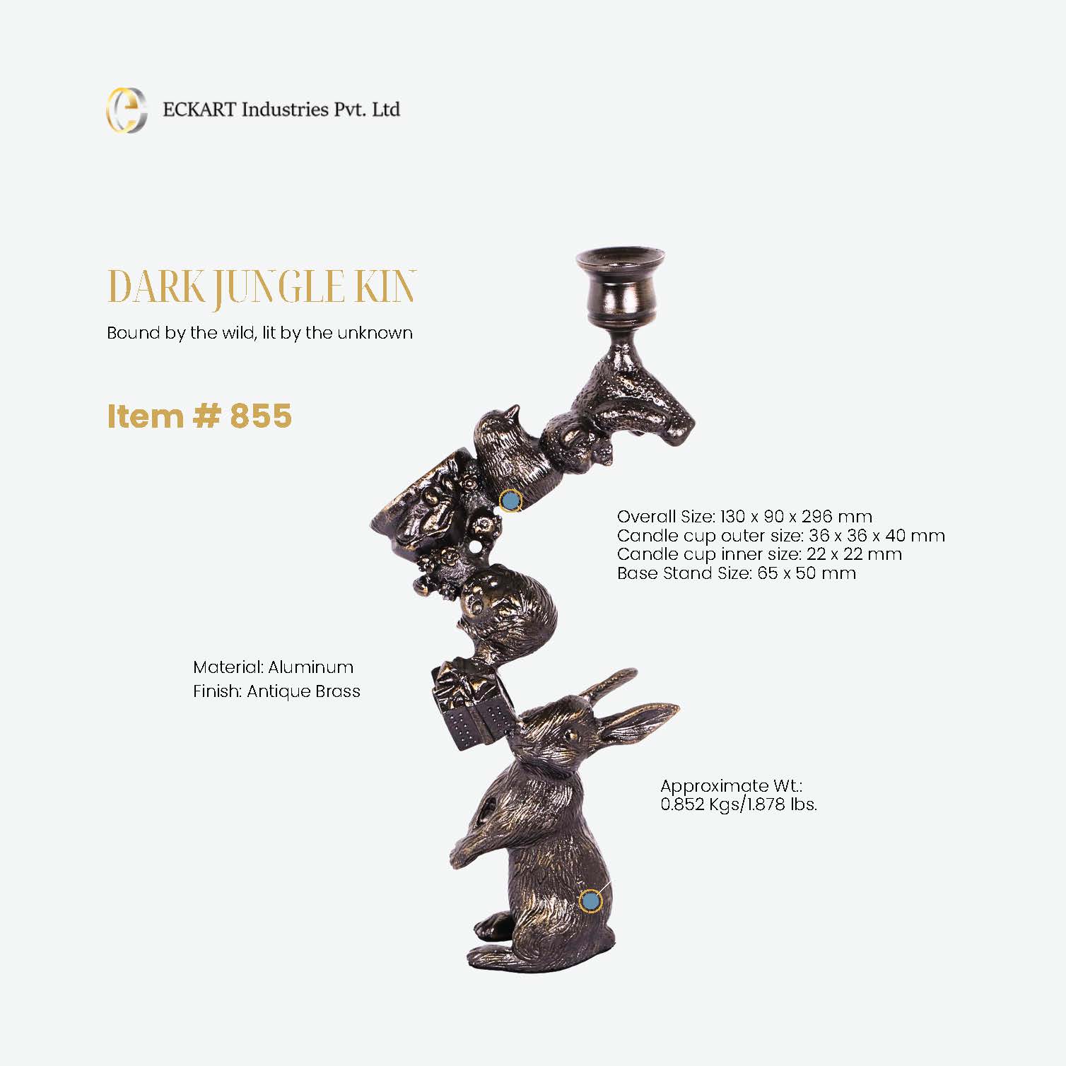 Dark Jungle Kin Candle Holder