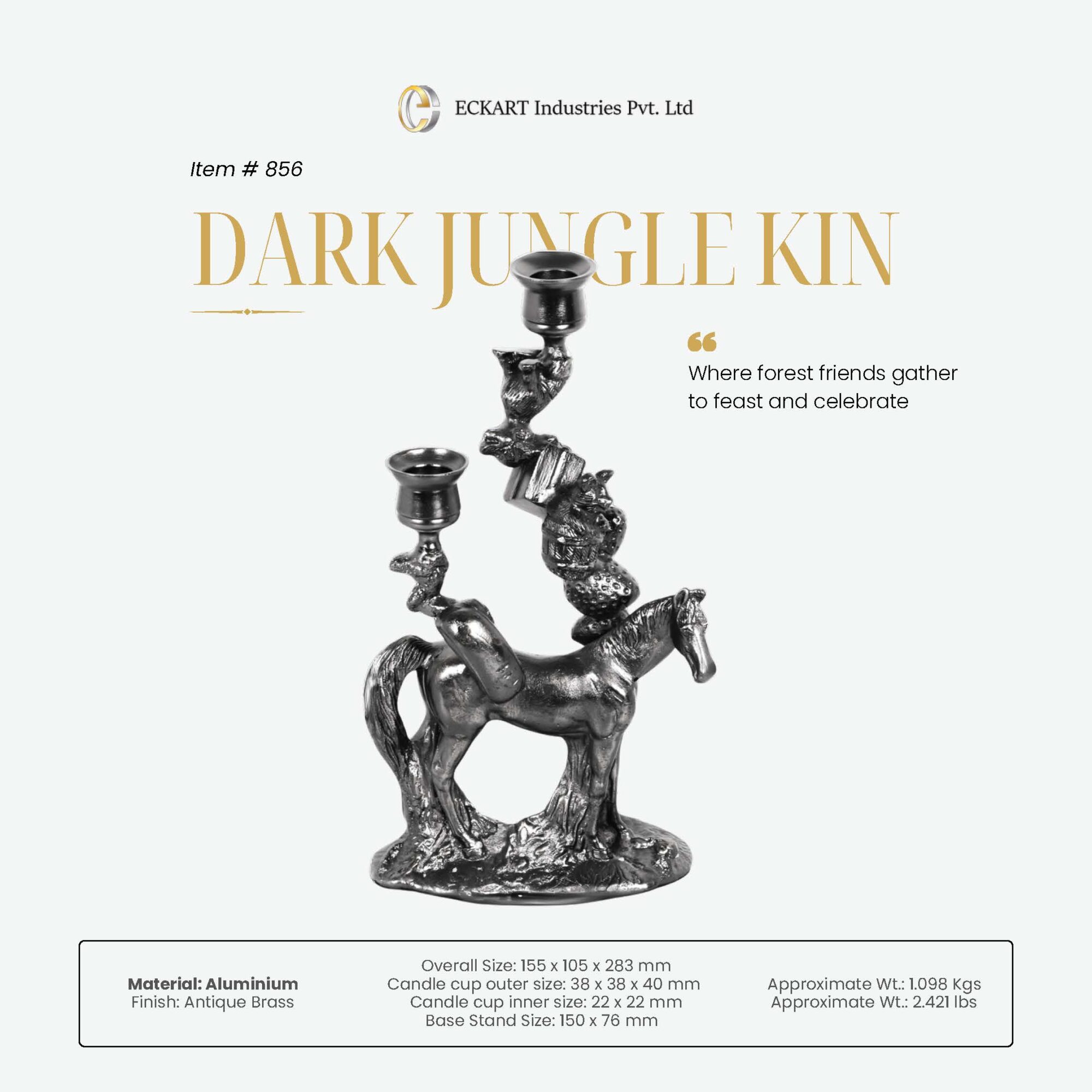 Dark Jungle Kin Candle Holder