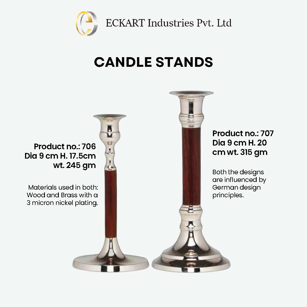 Classic Dual-Tone Candle Holder